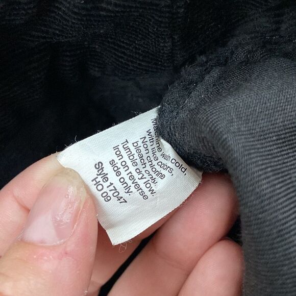 J.Crew Cotton Blend Corduroy Black Straight Leg Jeans size 2 - Picture 4 of 8